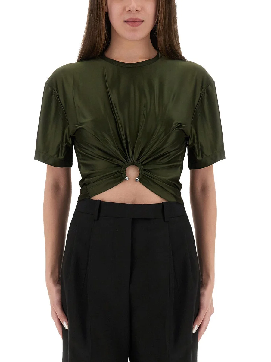 Rabanne Women Cropped T-Shirt - 1