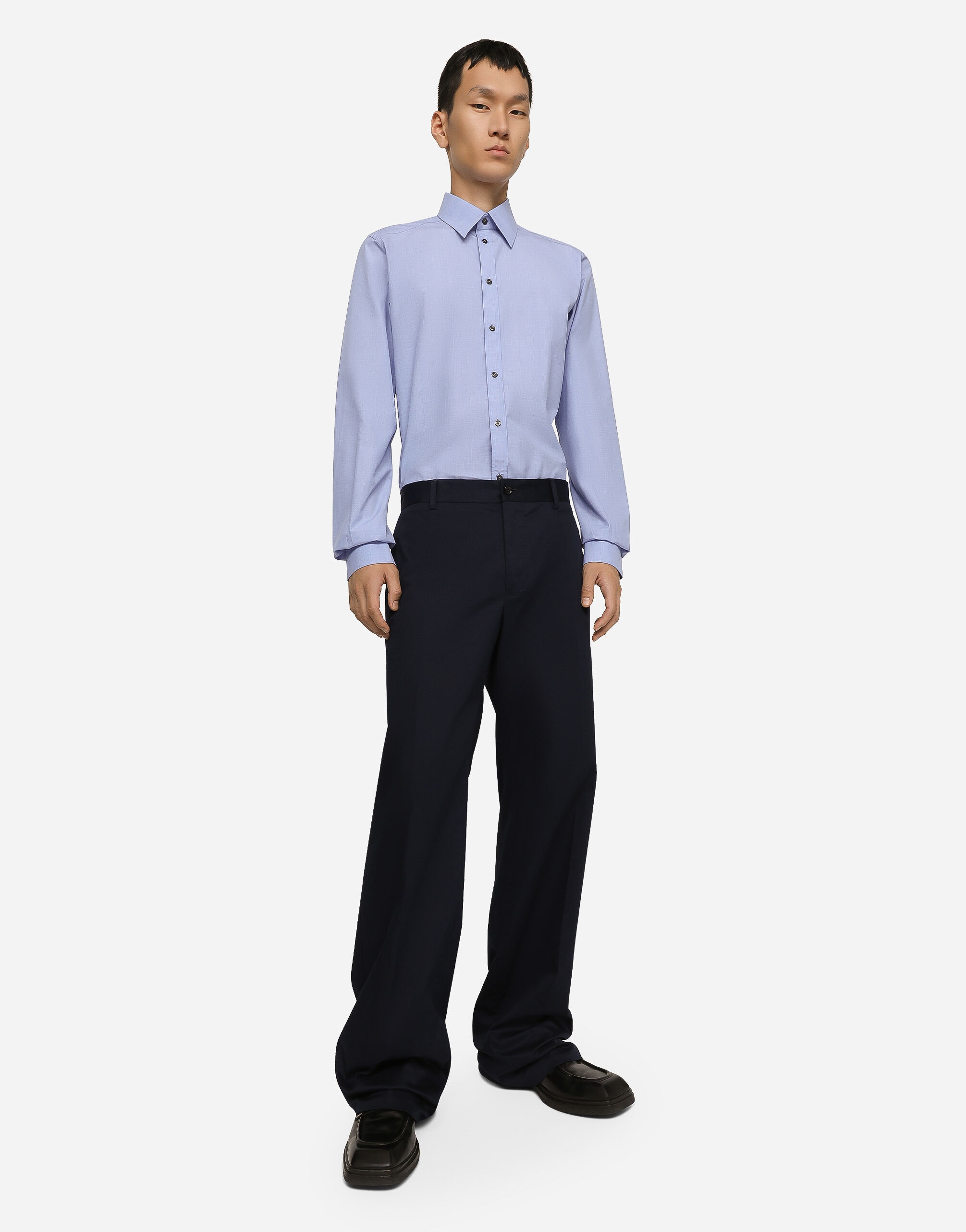Glen plaid cotton Martini-fit shirt - 5