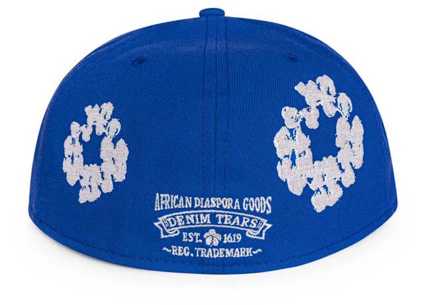 Denim Tears New Era Cotton Wreath 59/50 Cap Royal Blue - 2