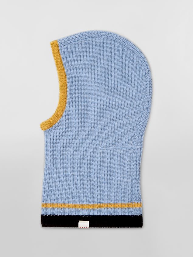 BLUE VIRGIN WOOL BALACLAVA - 1