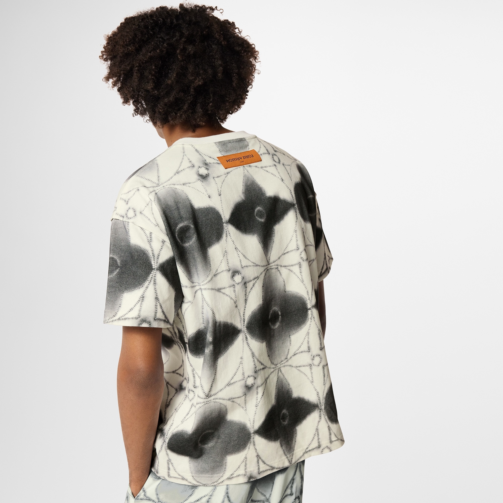 Printed Shibori Tie-Dye T-Shirt - 5