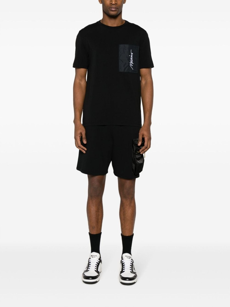 Moschino pouch-pocket cotton-blend track shorts outlook