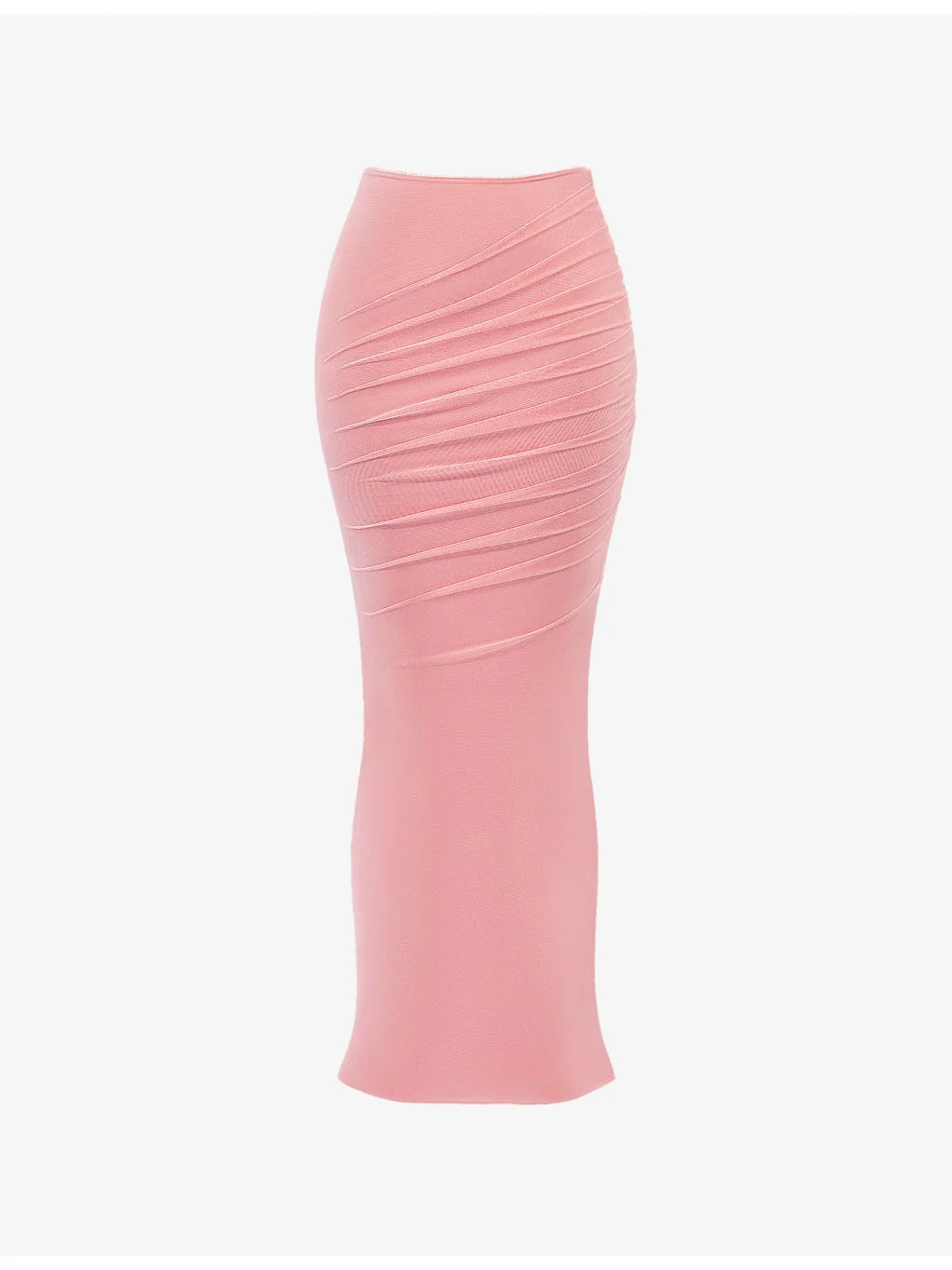 Cassidy Fluted-Hem Mesh Maxi Skirt - 1