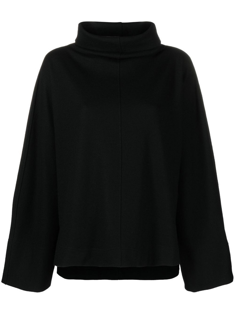 mock-neck wide-sleeved top 1