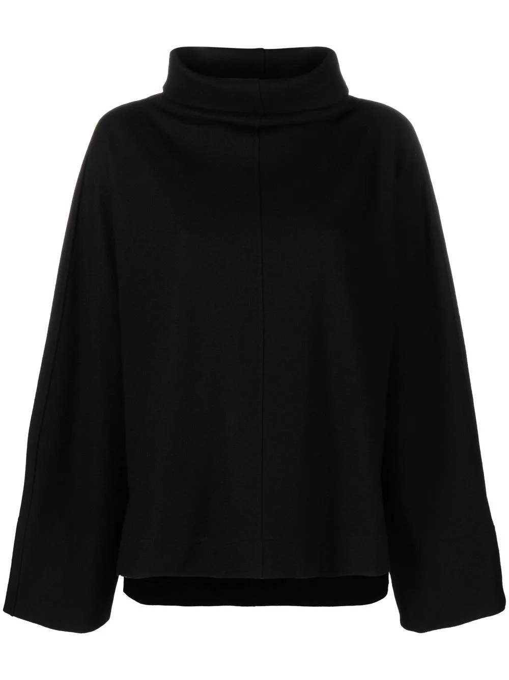 mock-neck wide-sleeved top - 1