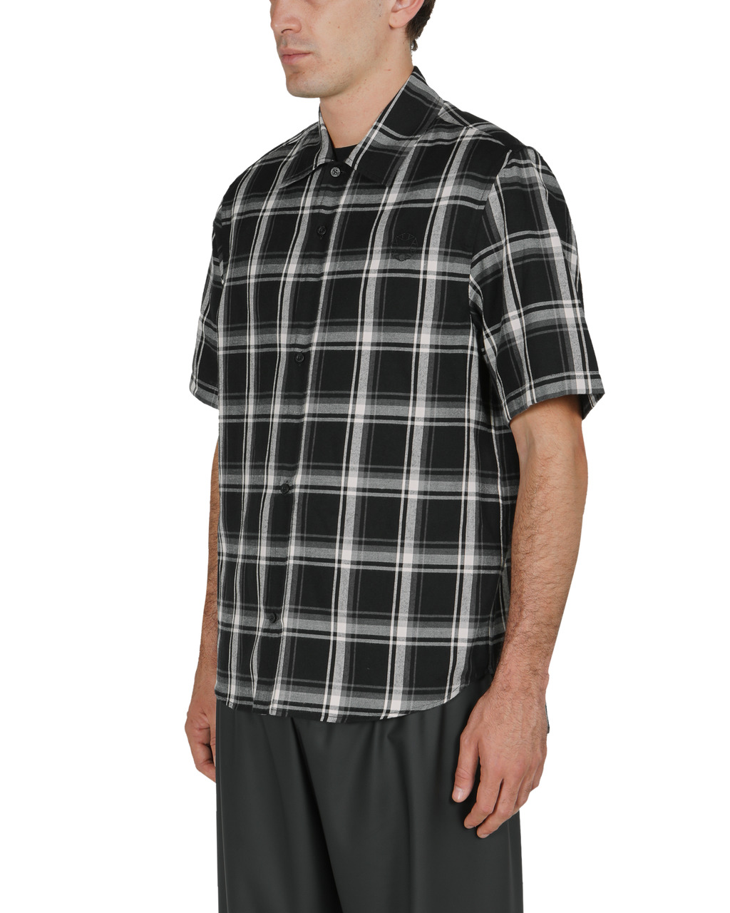 MONOGRAM S/S PLAID SHIRT - 3