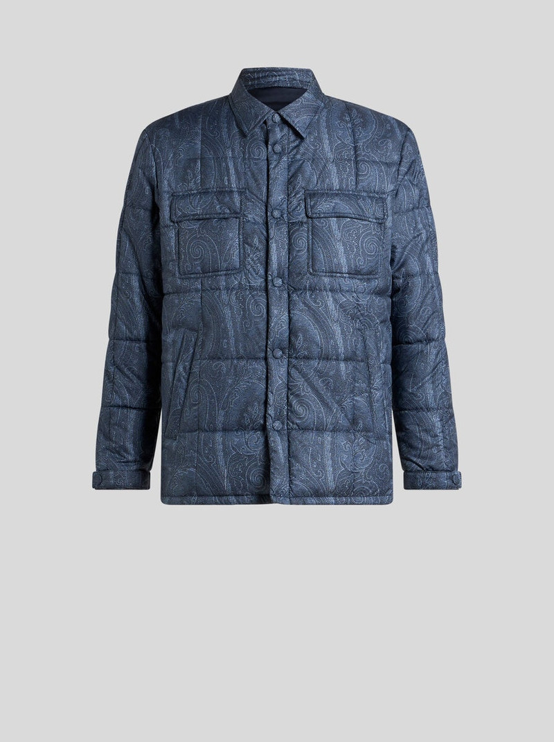 QUILTED OVERSHIRT IN GROSGRAIN 1