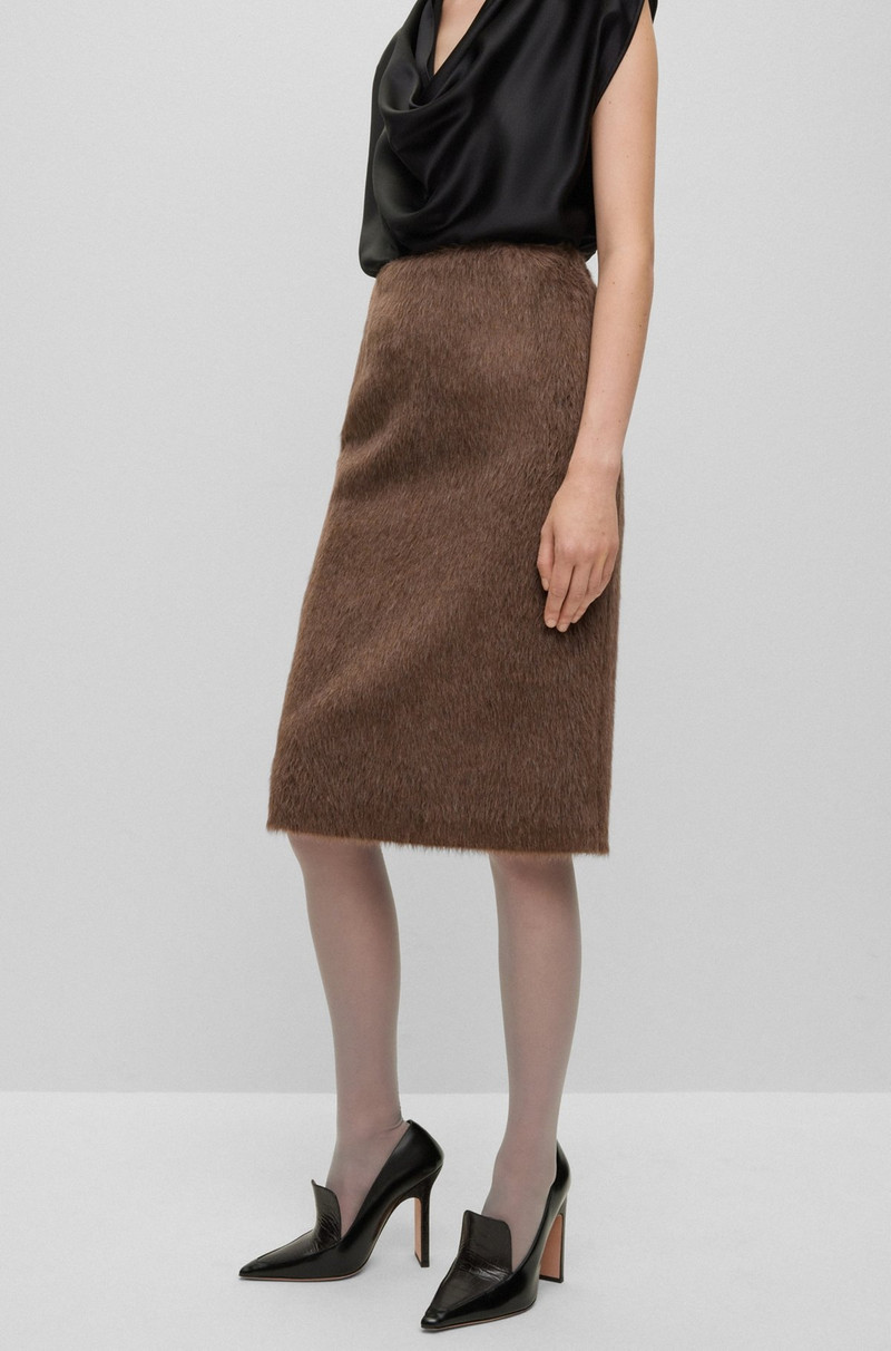 ALPACA AND WOOL PENCIL SKIRT 2