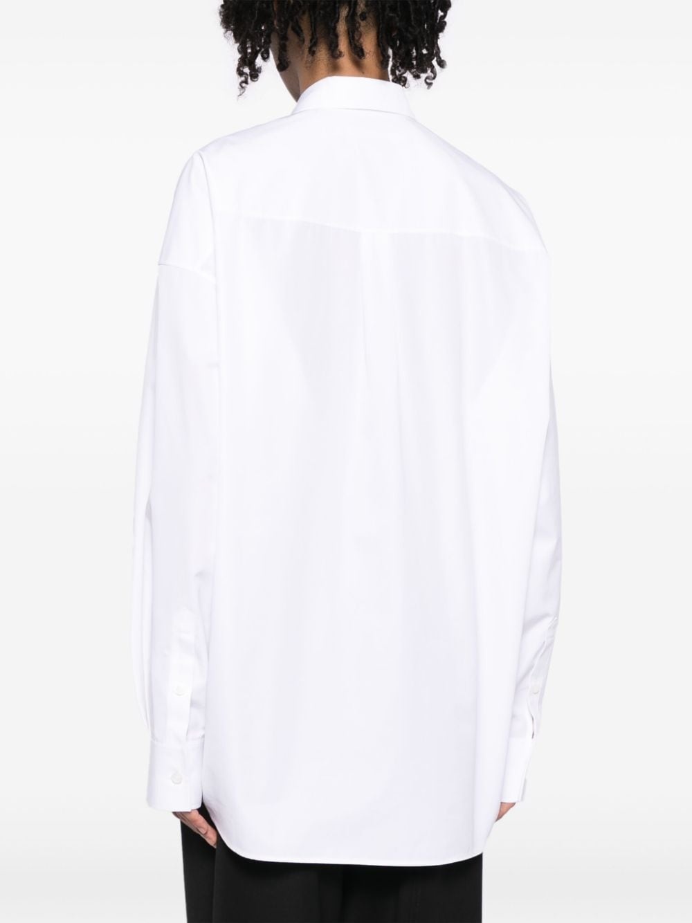 long-sleeve poplin cotton shirt - 4