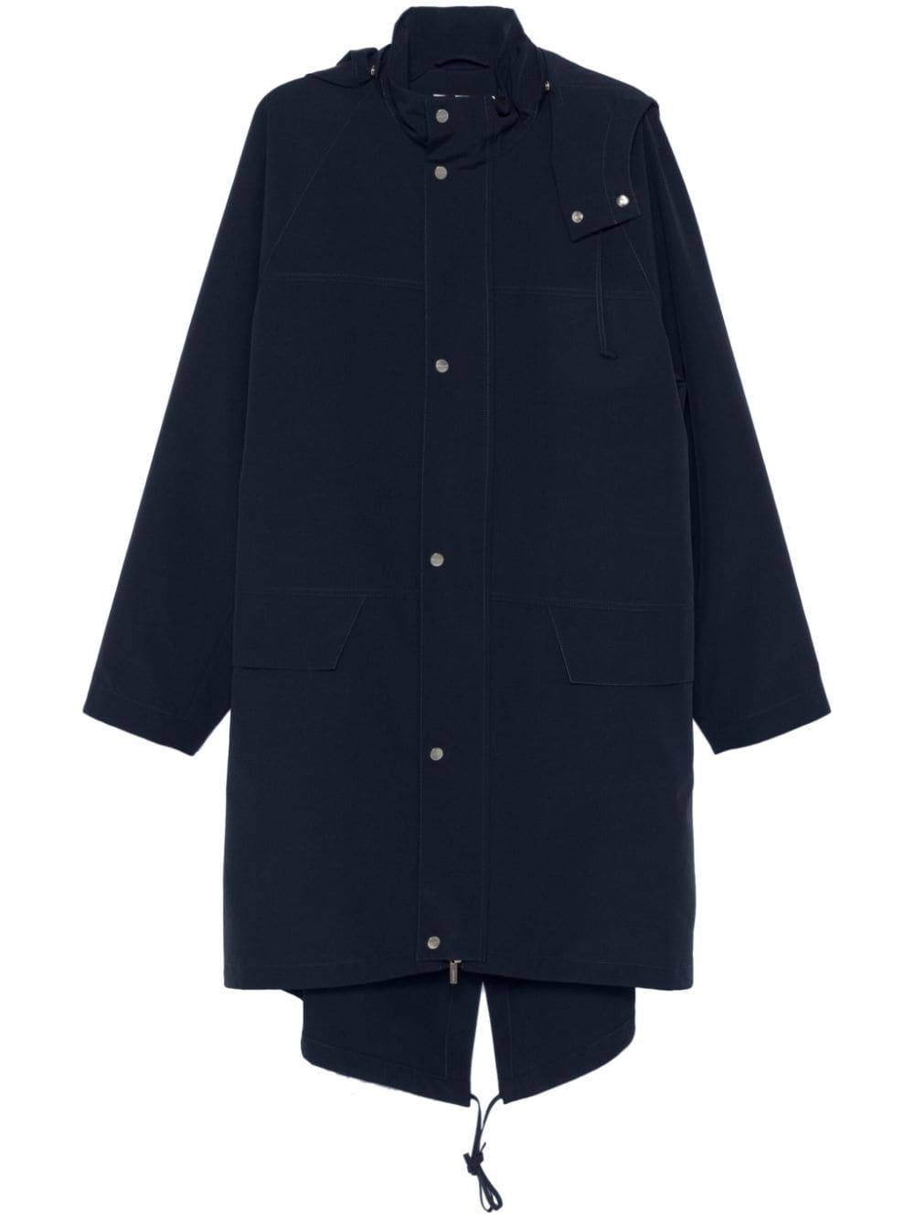 hooded parka coat - 1