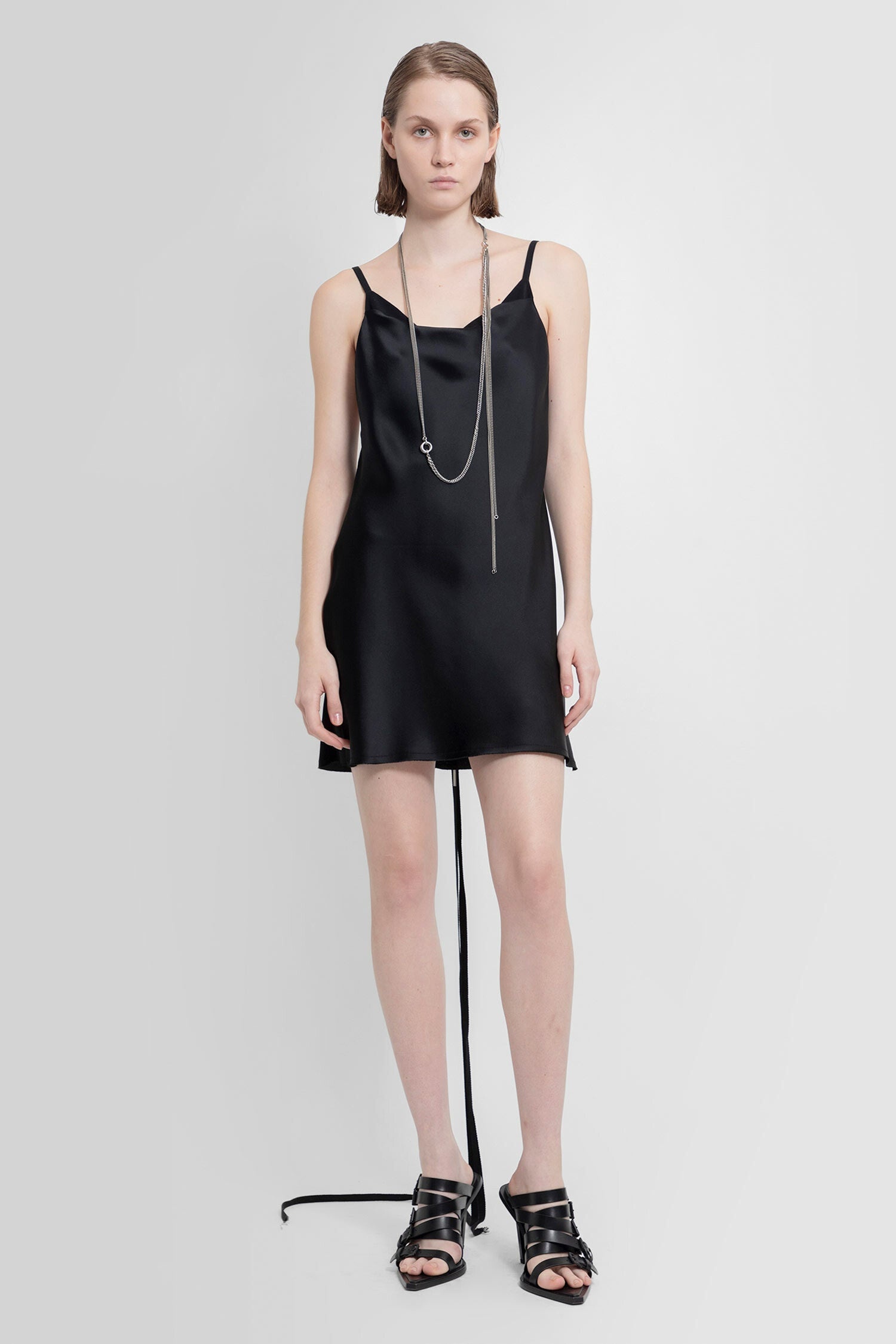 ANN DEMEULEMEESTER WOMAN BLACK DRESSES - 1