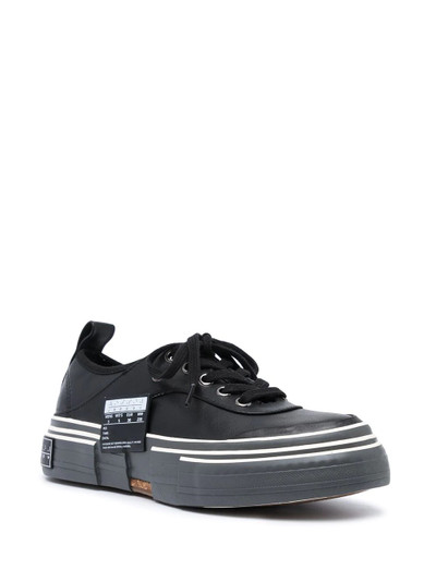 Yohji Yamamoto logo-patch platform sneakers outlook