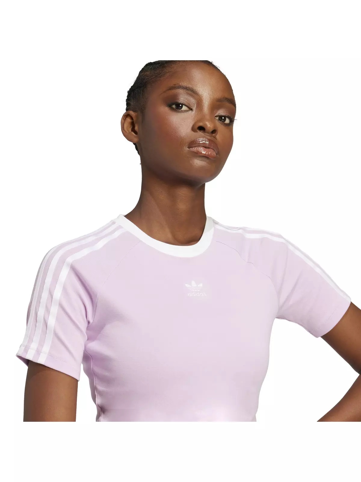 Originals Women's 3-Stripes Baby T-Shirt -Purple - 3