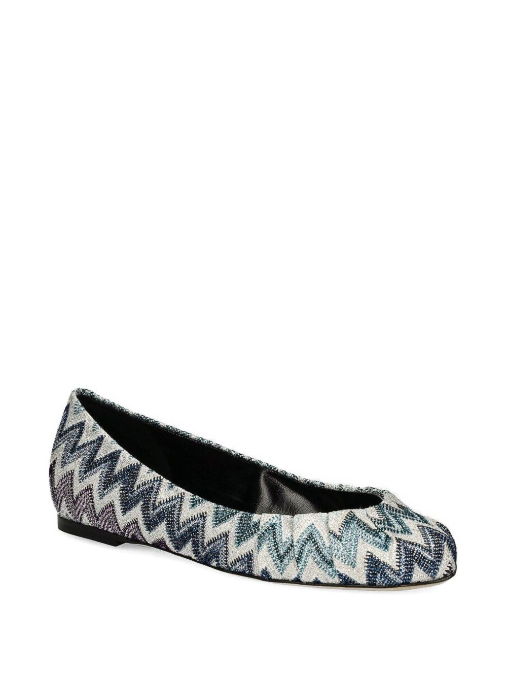 Zigzag-pattern ballet flats - 2