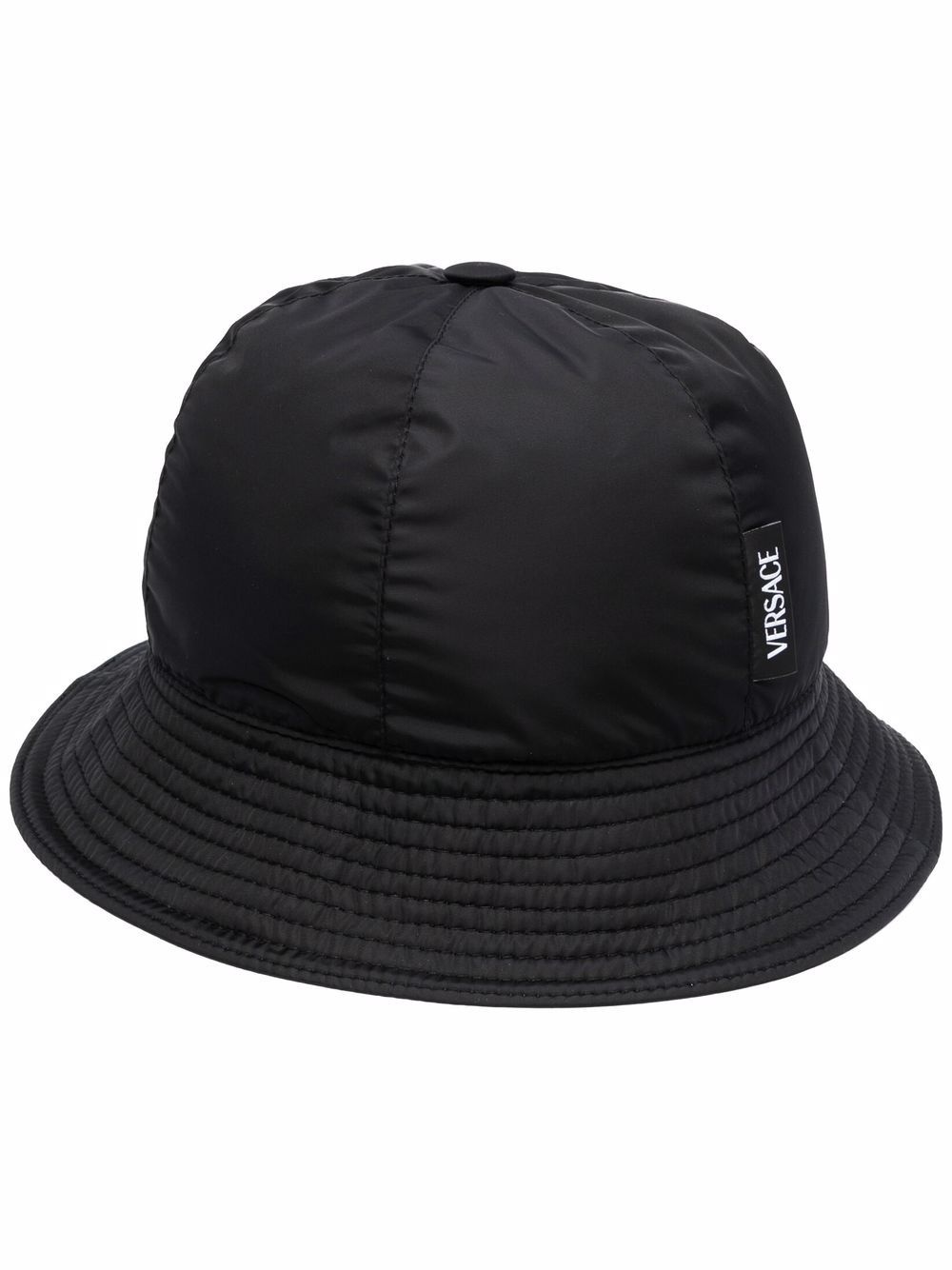 logo plaque padded bucket hat - 1