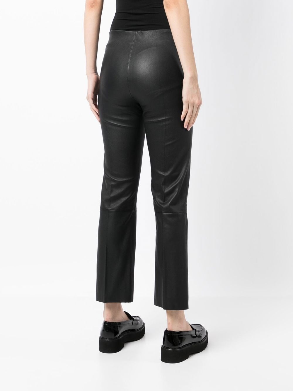 Florentina cropped leather trousers - 4