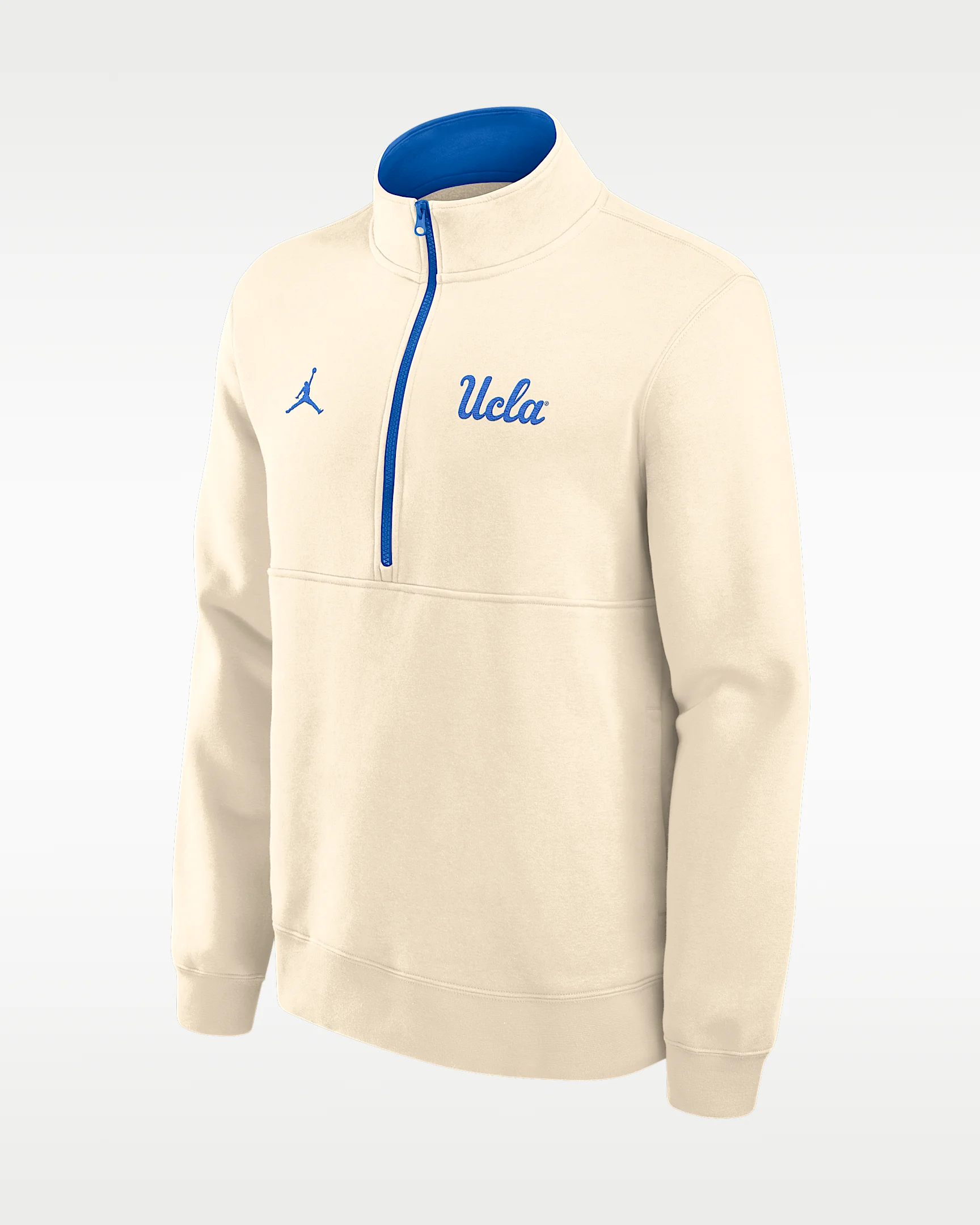 UCLA Primetime Primary Logo Men's Jordan Brand College 1/2-Zip Crew - 1