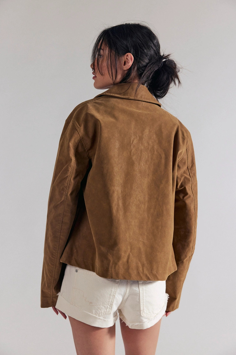 FREE PEOPLE We The Free Hera Vegan Suede Jacket outlook