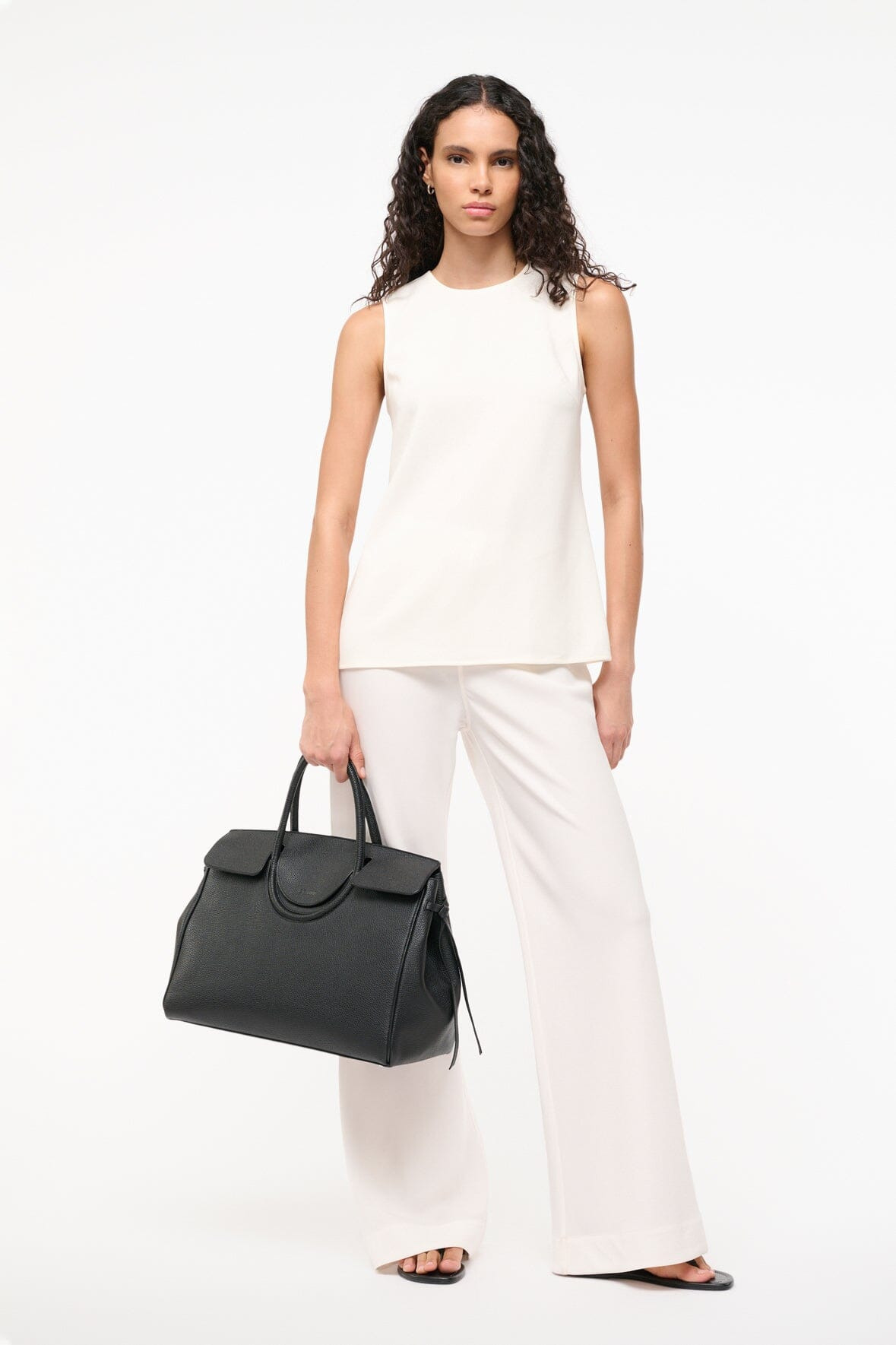 STAUD BRONTE TOP IVORY - 6