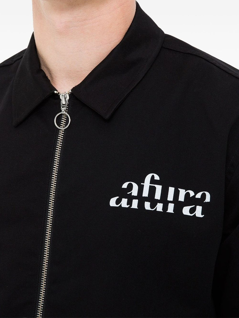 zipped logo-print jacket 4