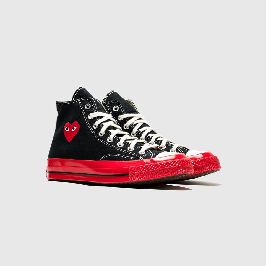 CHUCK TAYLOR ALL-STAR '70 HI "BLACK RED" - 2