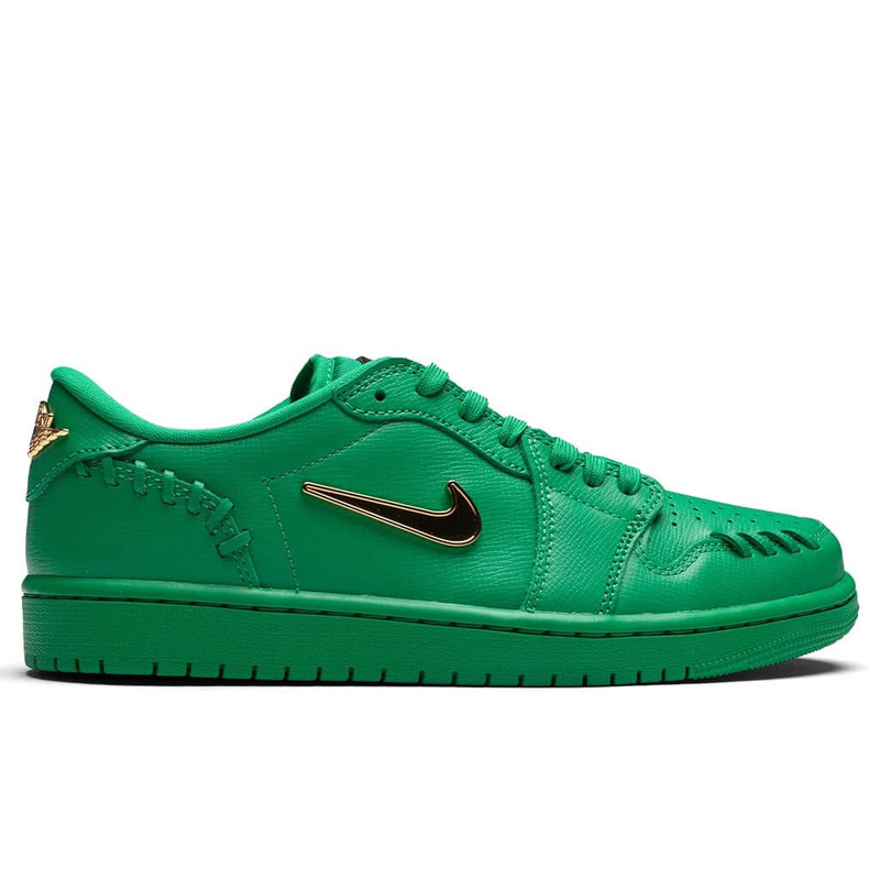 WOMEN'S AIR JORDAN 1 LOW 'METHOD OF MAKE' - LUCKY GREEN/METALLIC GOLD - 1