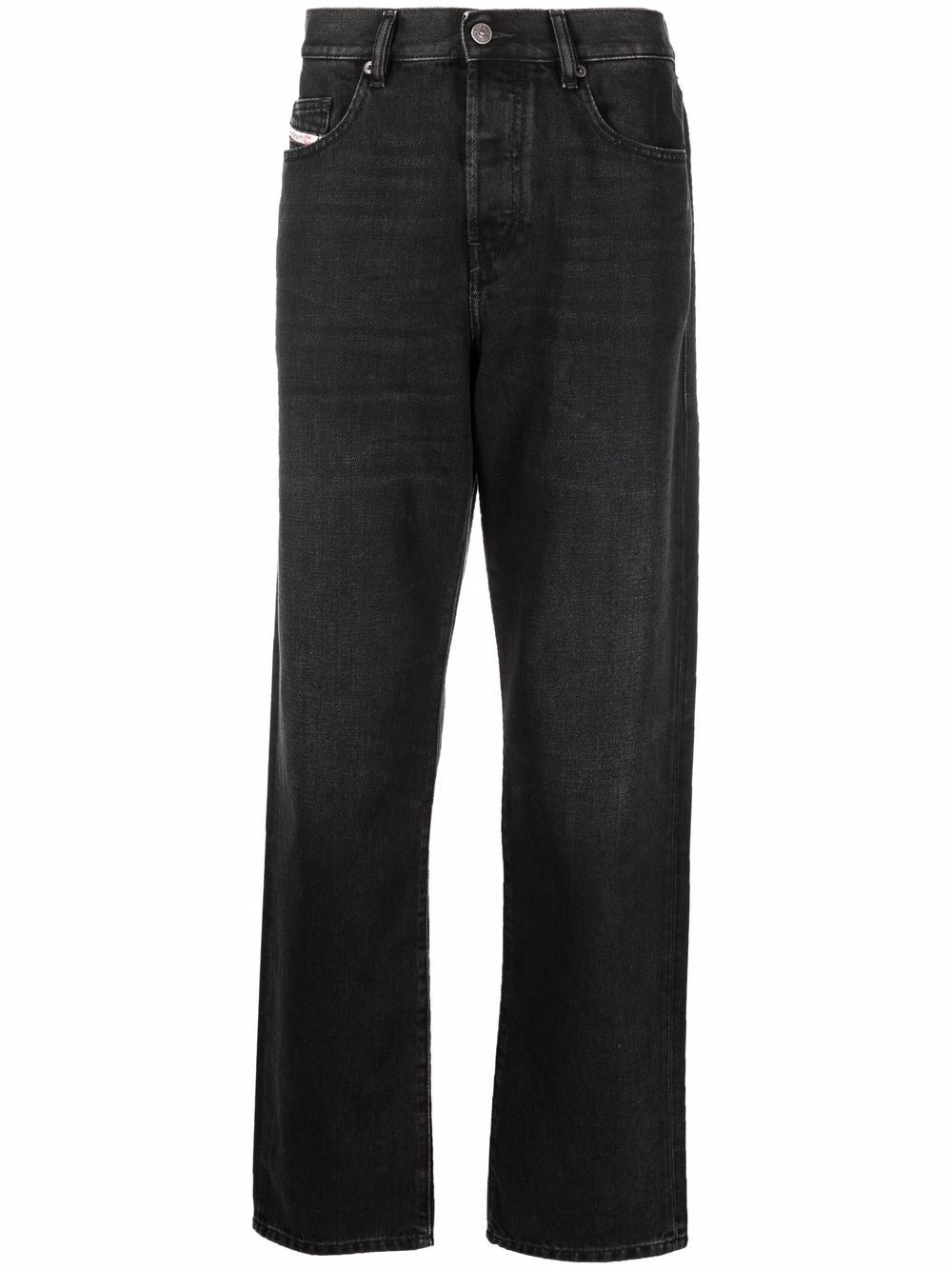 mid-rise straight-leg jeans - 1