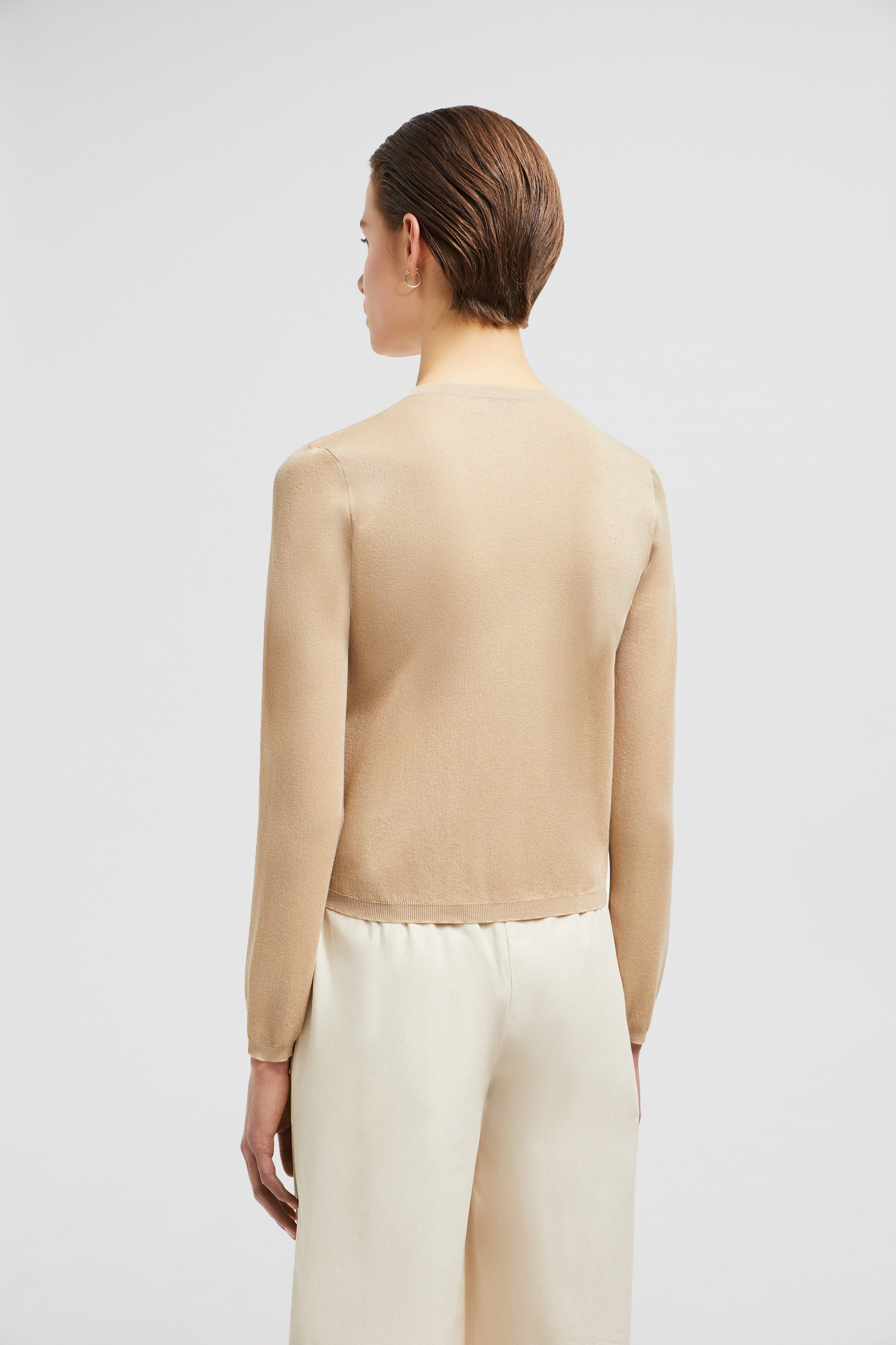 Embroidered Logo Cotton Cardigan - 5
