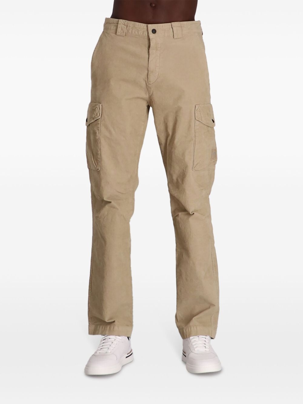 stretch-cotton cargo pants - 3