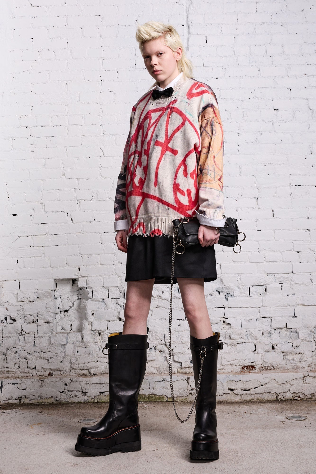 OVERSIZED SWEATER - ABSTRACT PRINT - 3