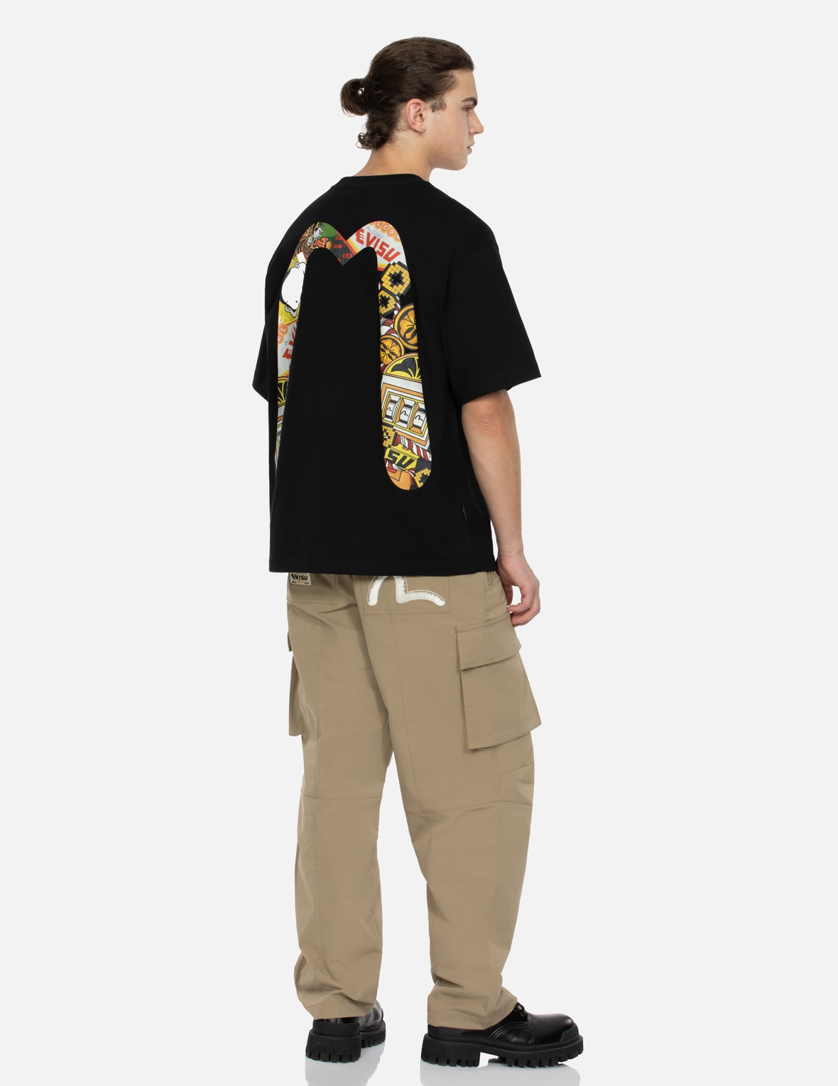 LUCKY SLOT MACHINE DAICOCK PRINT RELAX FIT T-SHIRT - 4