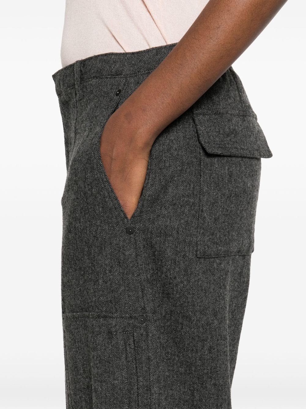 herringbone trousers - 5