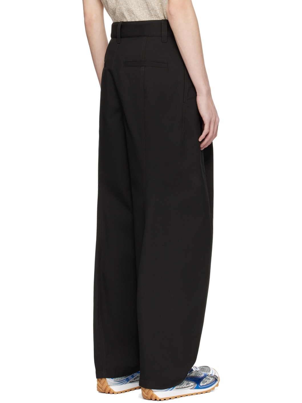Black Pleated Trousers - 3