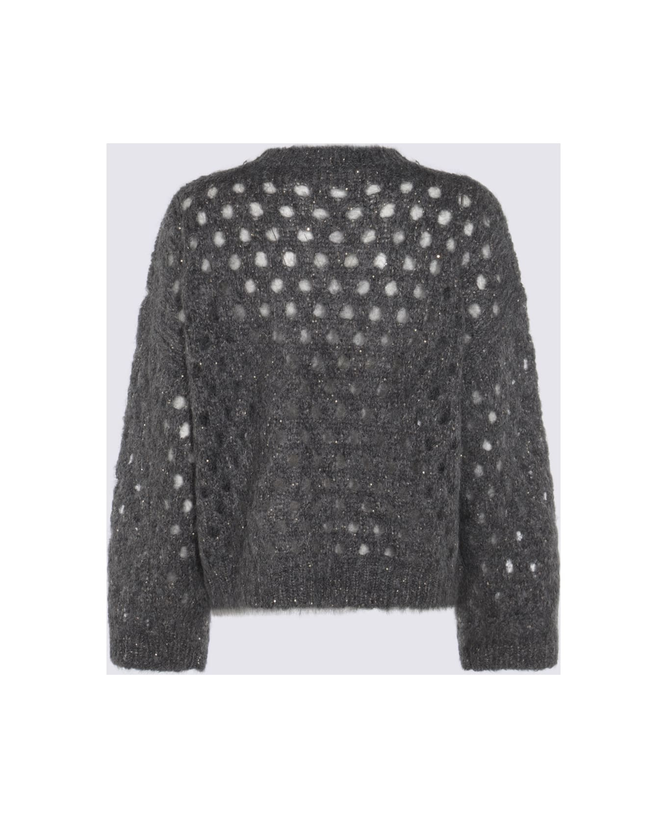 Dark Grey Mohair Knitwear - 2