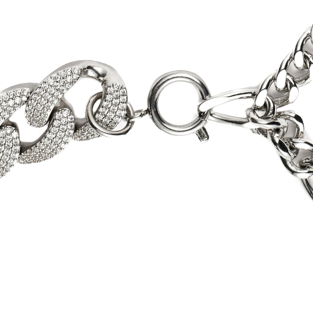 Silver Metal Shoe Necklace in Silver - 3