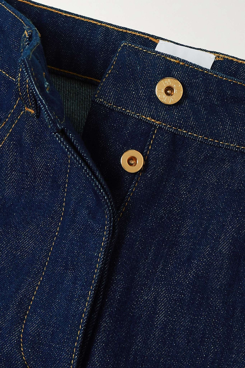 Cropped high-rise straight-leg jeans 5