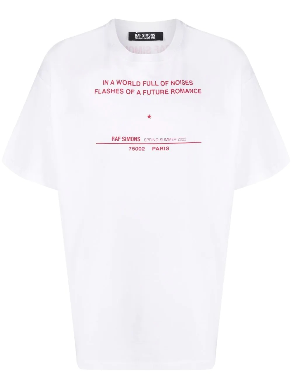 slogan-print short-sleeve T-shirt - 1