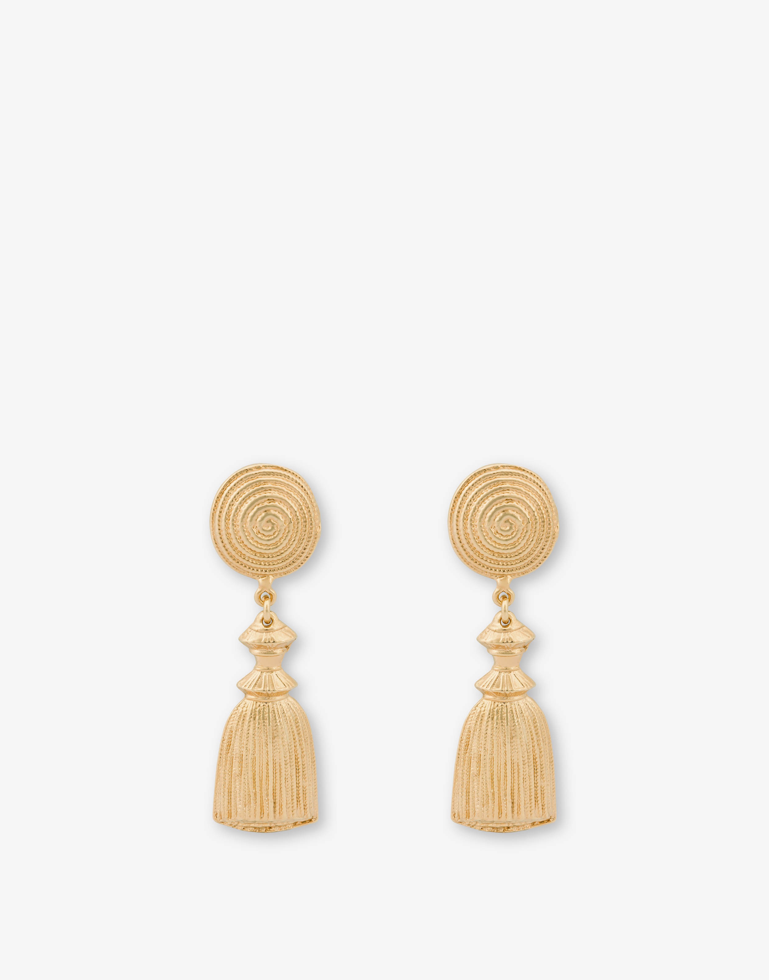 METAL TASSEL DROP EARRINGS - 1