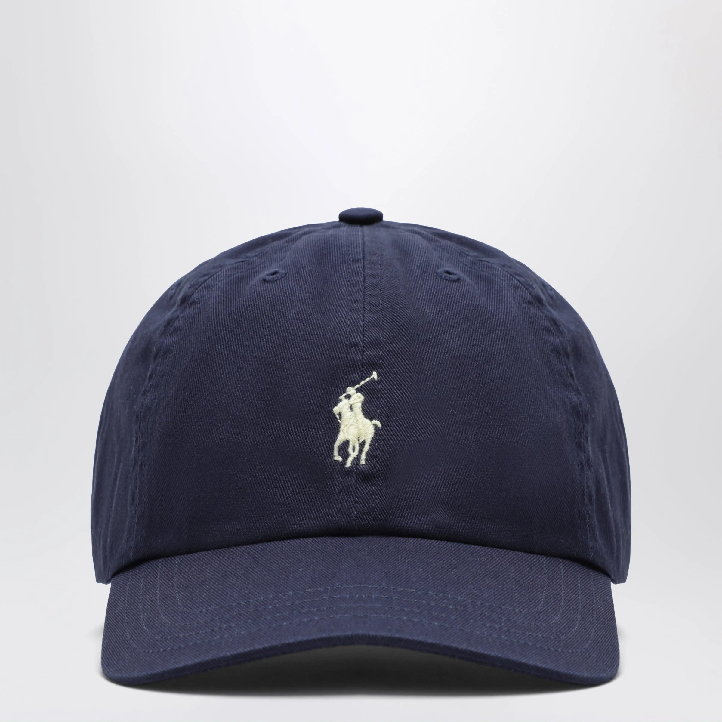 Navy blue cotton baseball cap - 1