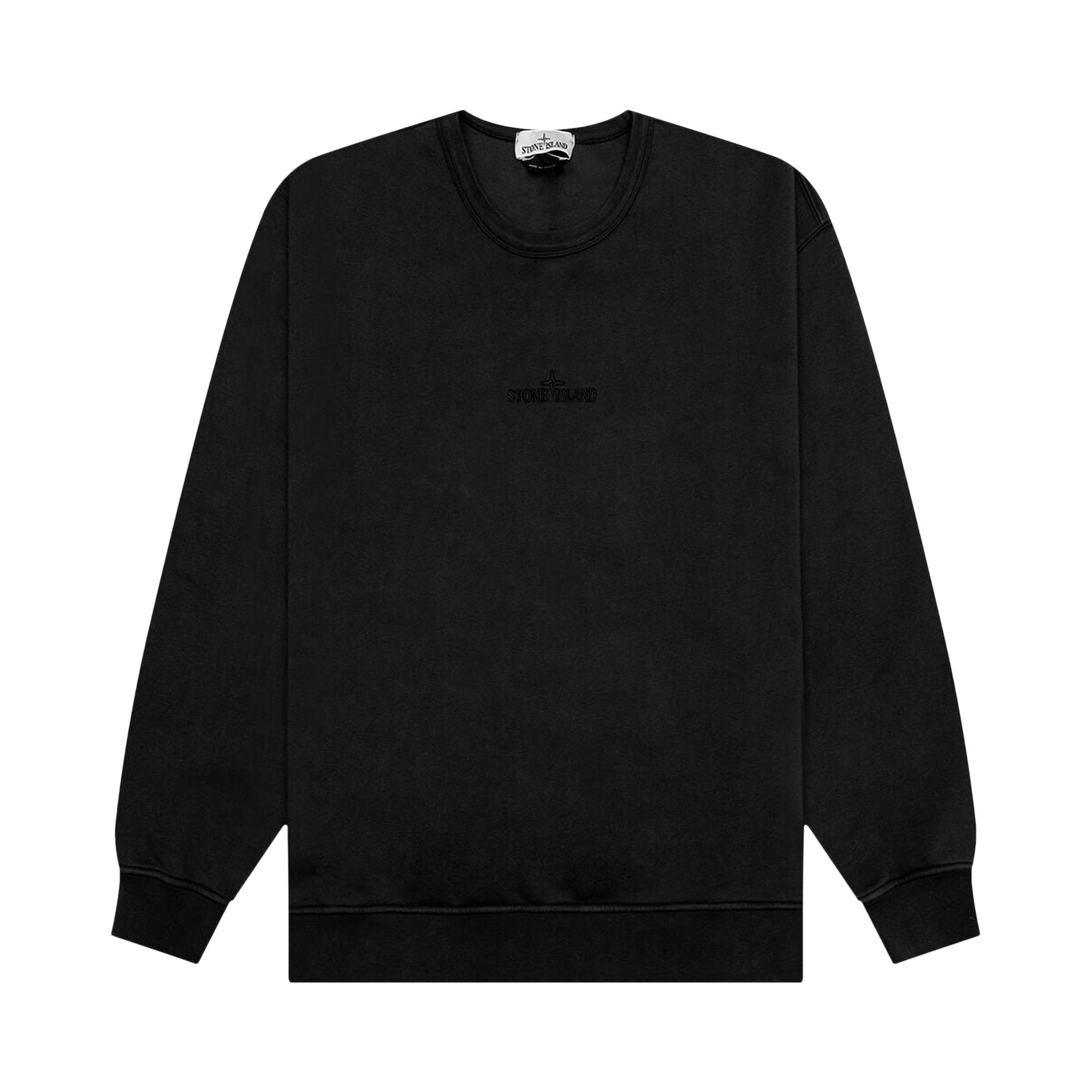 Stone Island Crewneck Sweatshirt 'Black' - 1