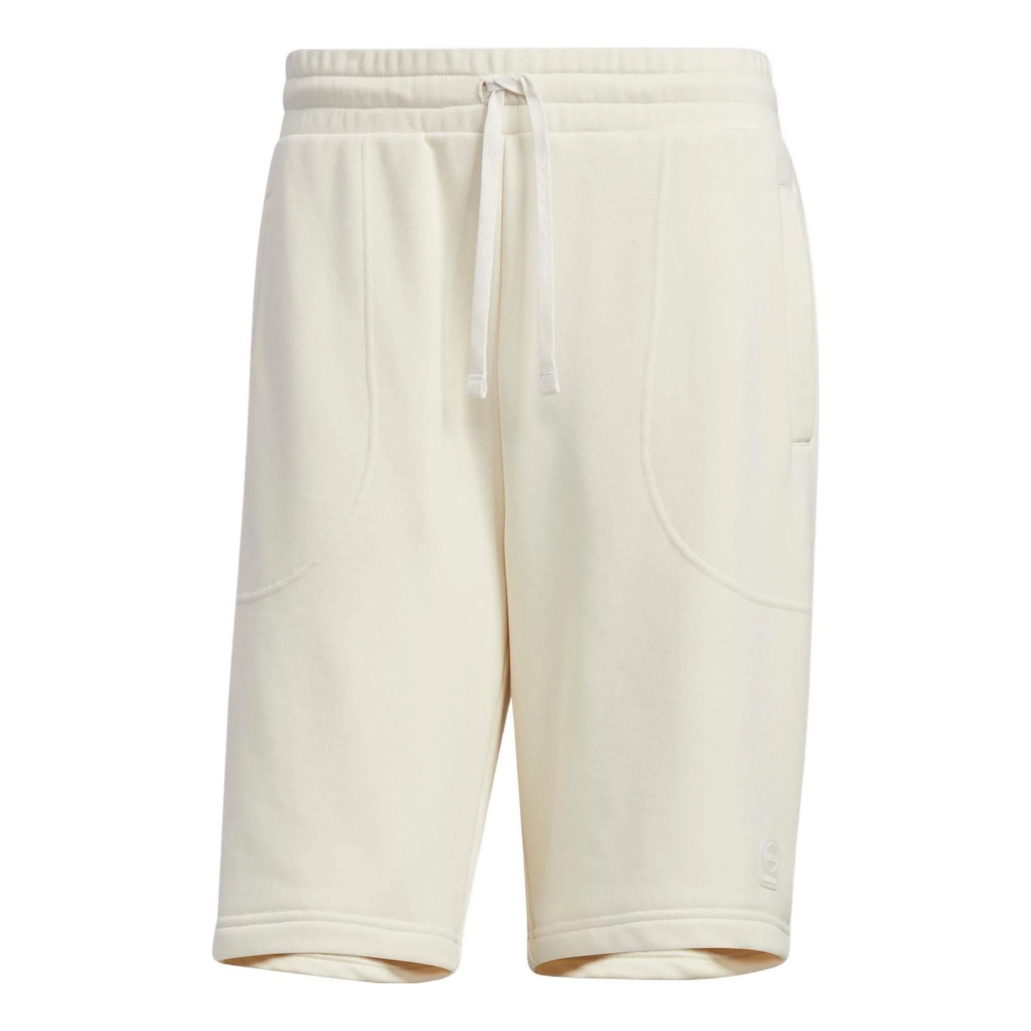 adidas neo Solid Color Lacing Casual Straight Shorts Unisex White HS6820 - 1