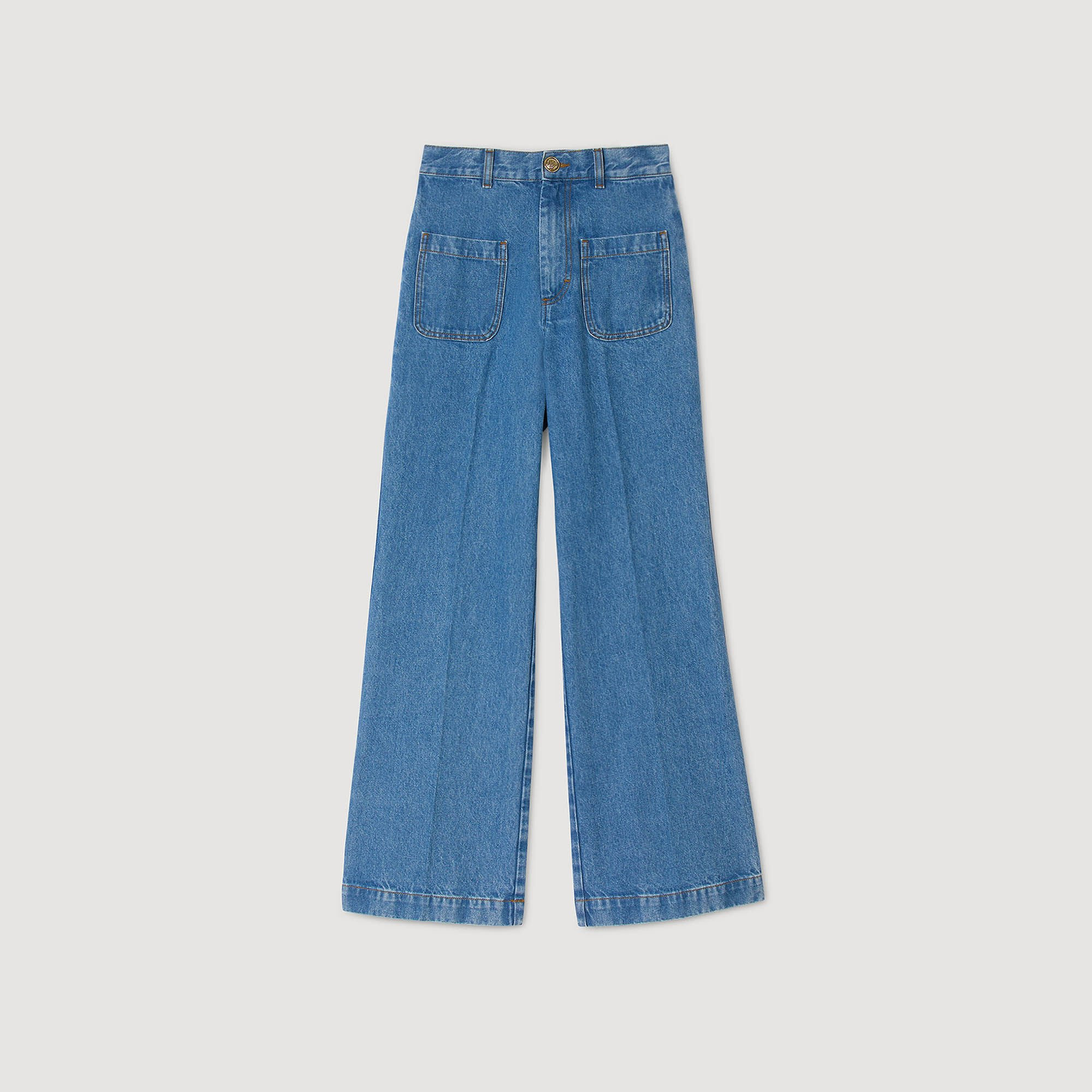 WIDE-LEG HIGH-RISE JEANS - 6