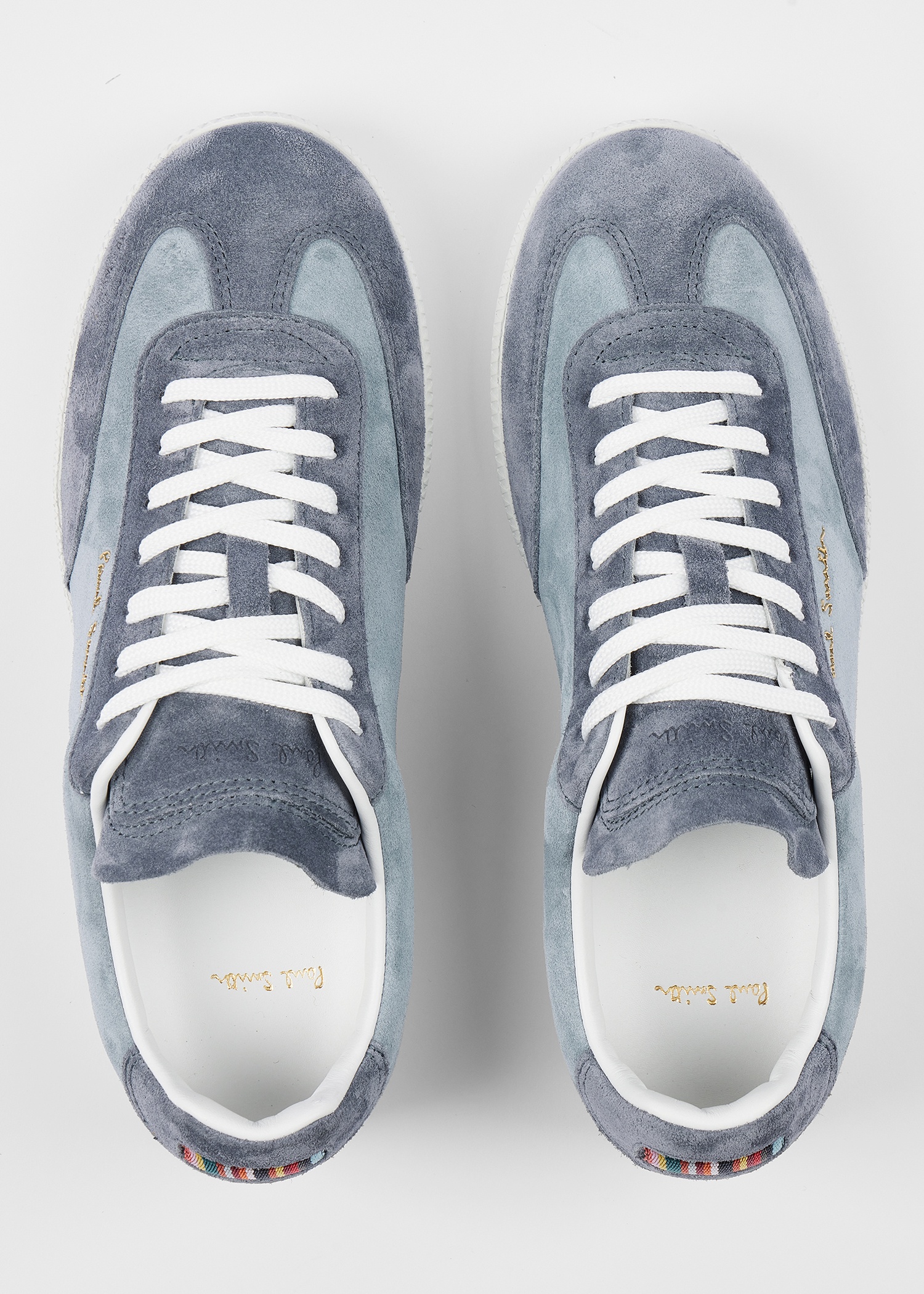 Women's Blue Leather 'Como' Trainers - 2