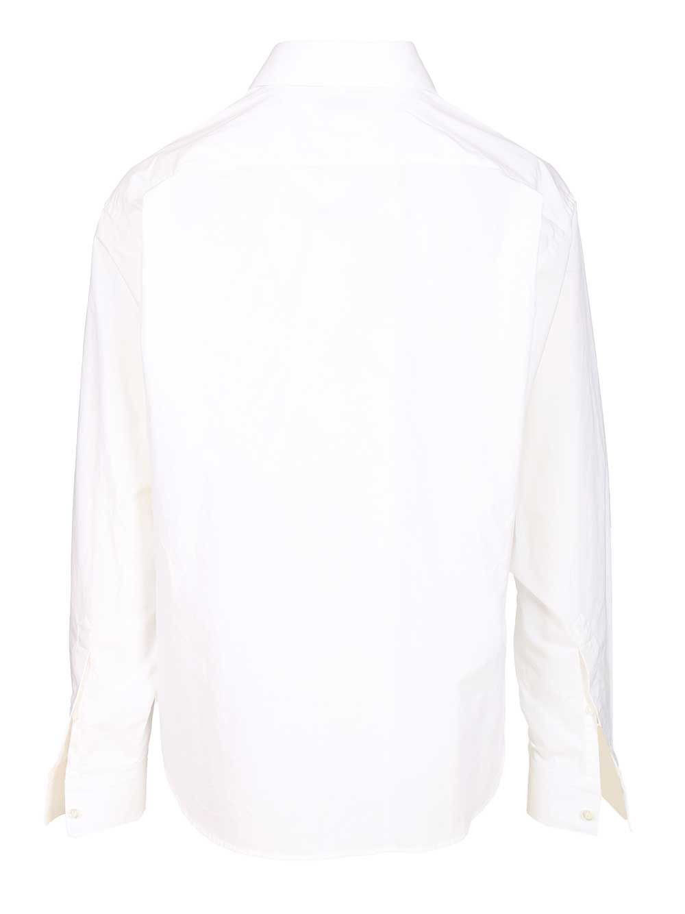 Cotton Poplin Button-Down Shirt Shirts White - 2