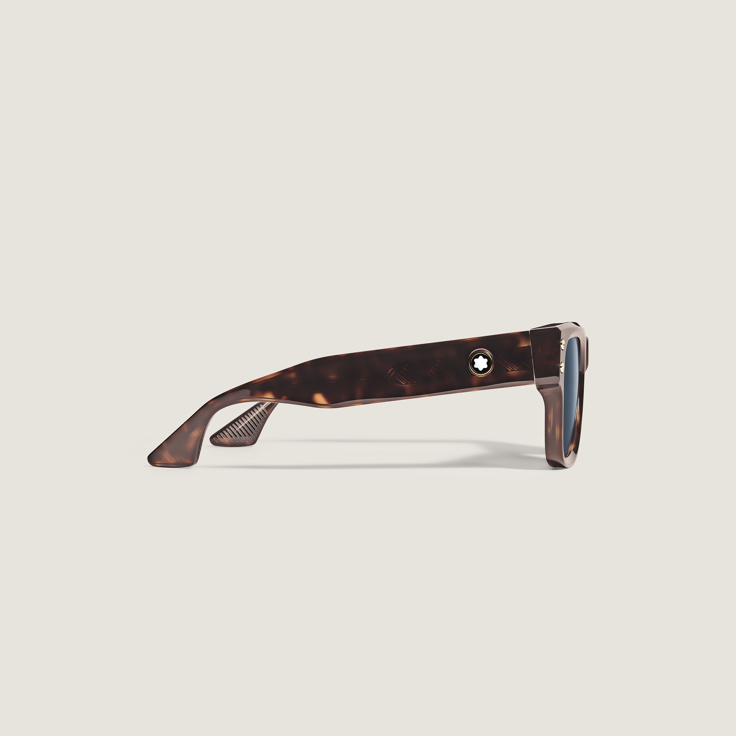 Squared Sunglasses with Havana Coloured Acetate Frame - 2