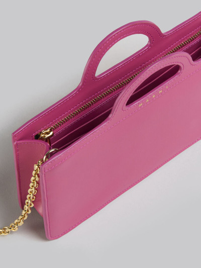 Marni PINK LEATHER TROPICALIA LONG WALLET WITH CHAIN STRAP outlook