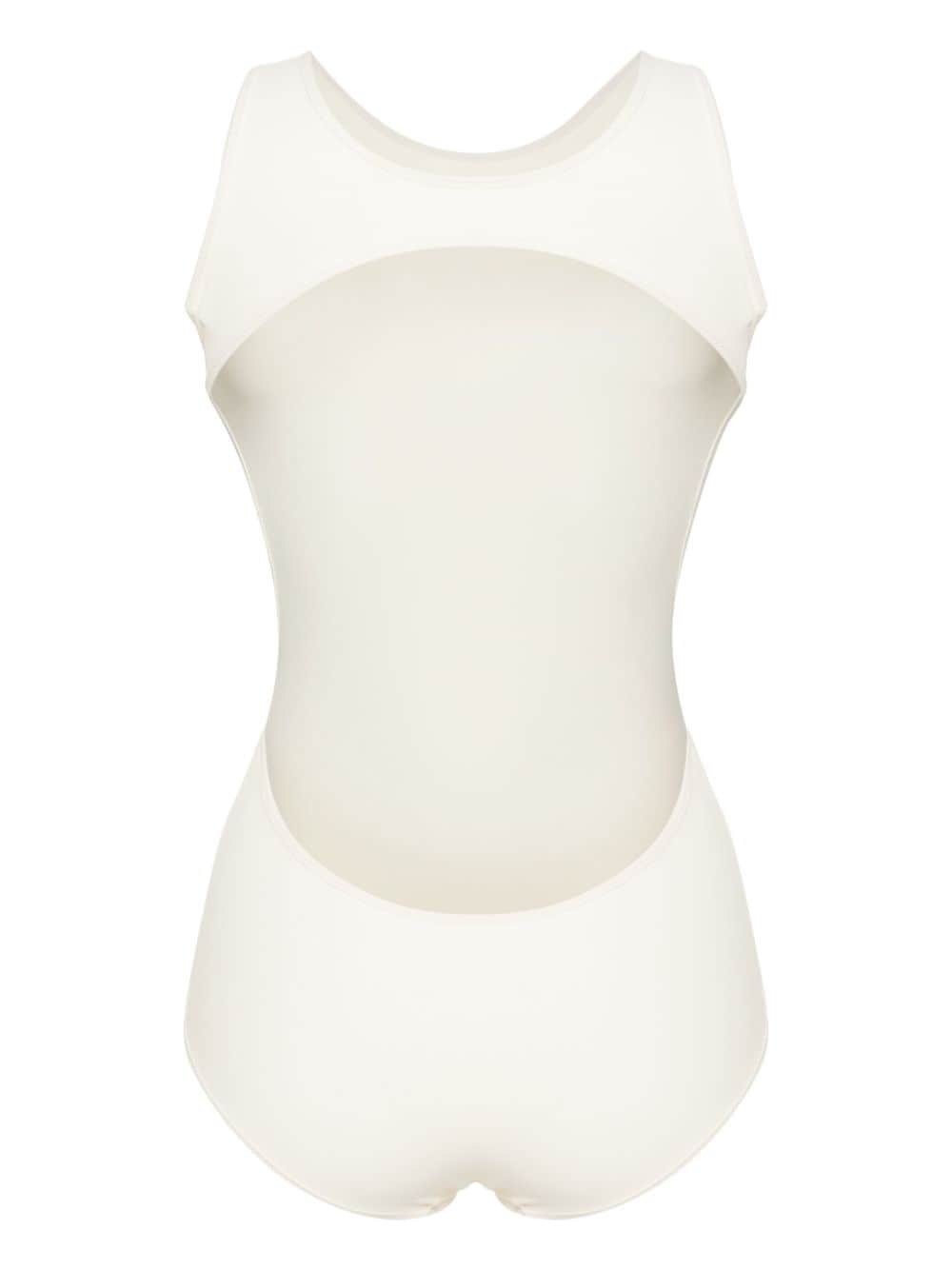 logo-print swimsuit - 2