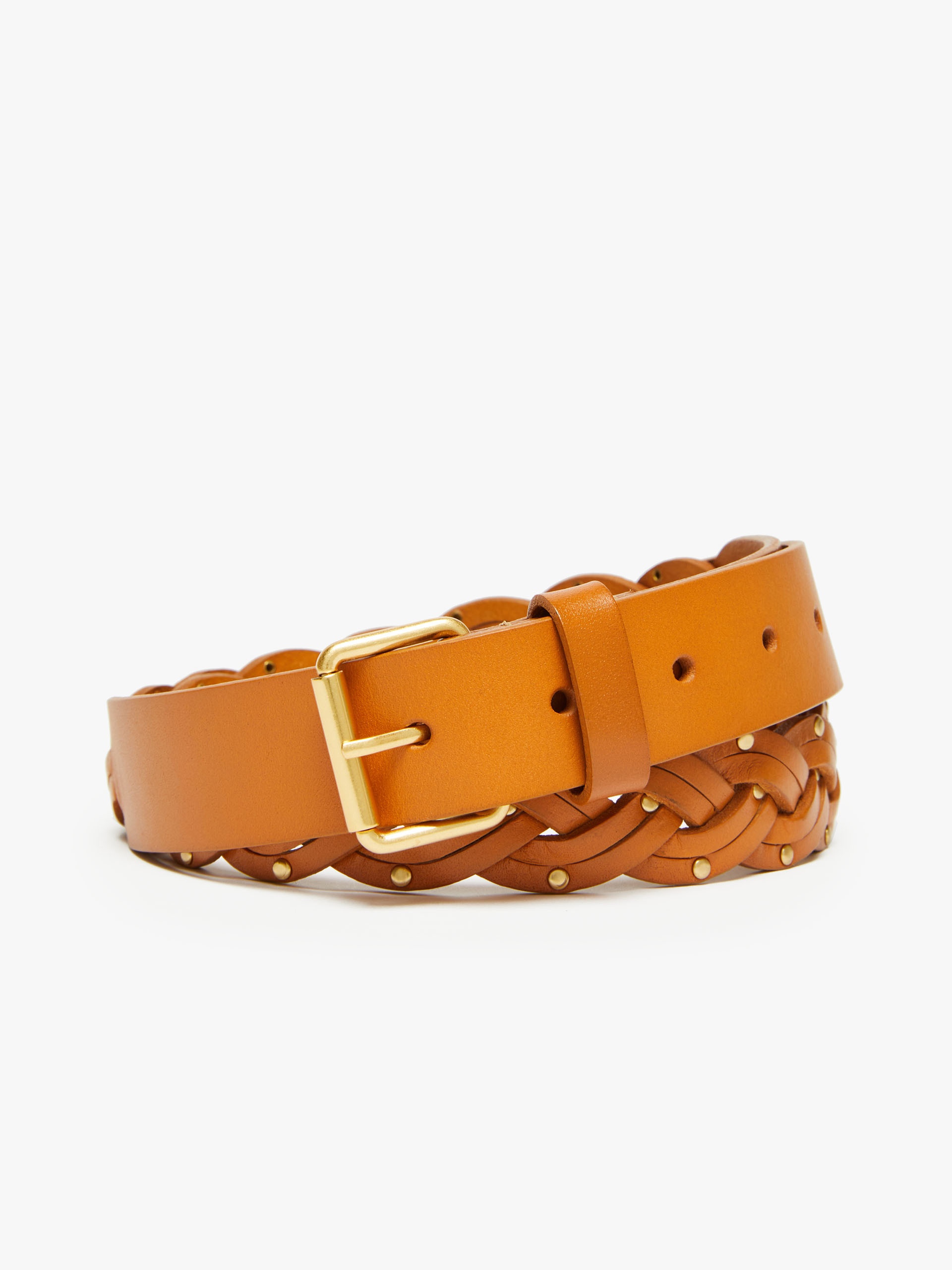 CLORO Plaited leather belt - 1