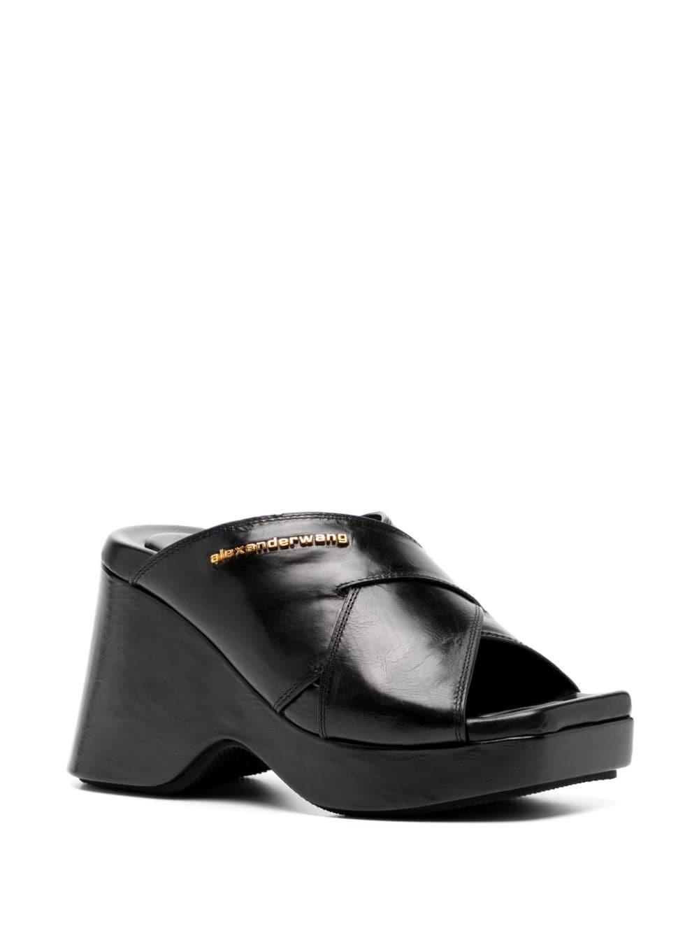 Float 105mm platform leather sandals - 2