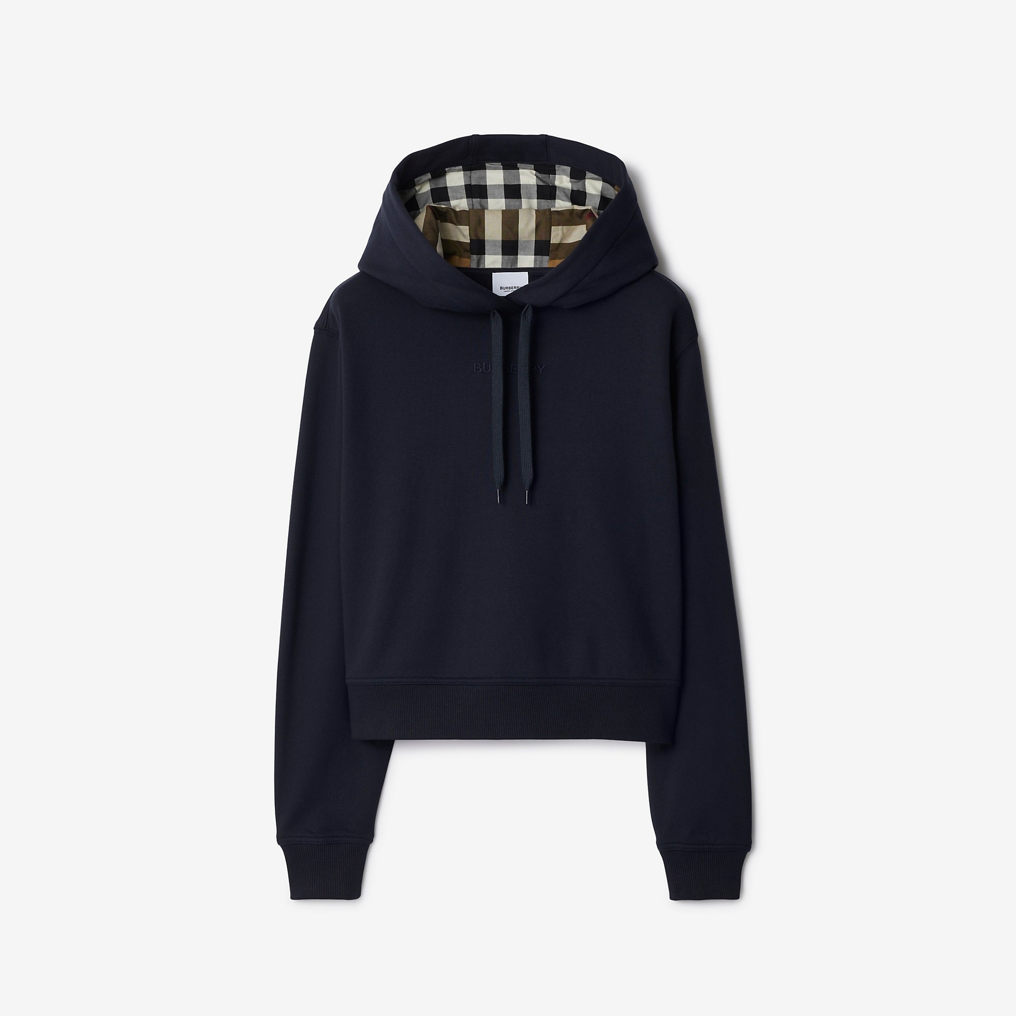Cropped Cotton Hoodie - 1
